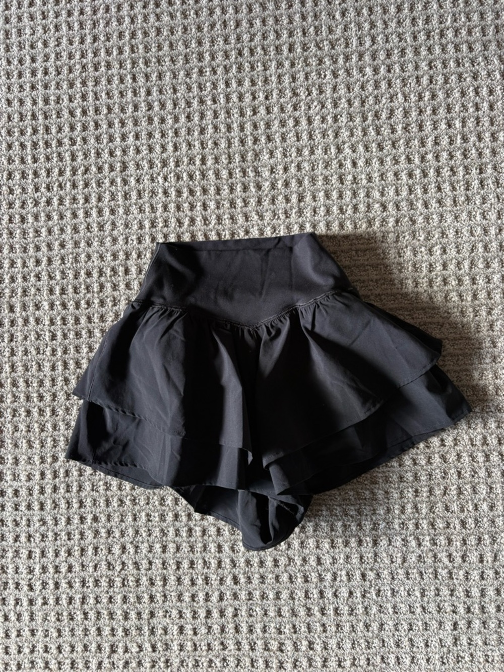 Women’s Black Ruffle Skort Shorts